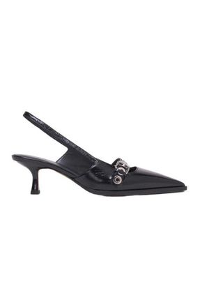 Maje Leather pumps with eyelet strap in Black at Nordstrom, Size 37