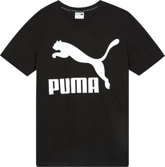 Puma Casual Sports Round Neck Breathable Short Sleeve Black 596535-01