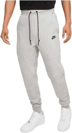 Nike Heather Grey Tech Fleece Joggers - Heren - Trainingsbroeken - Grijs - 2XL - Katoen - Fitness
