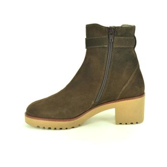 DL Sport Daim Botje+Gesp DH. 4cm - Dames - Schoenen - Bruin - Maat: 40 EU