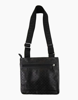 Emporio Armani Mens Emporio Armani Mini Eagle All Over Bag Black - Size: OS