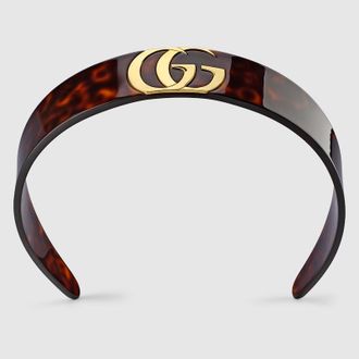 Gucci Hair Band With Double G, Resin, Resin