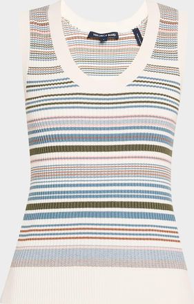Veronica Beard Ezinna Stripe Knit Tank Top