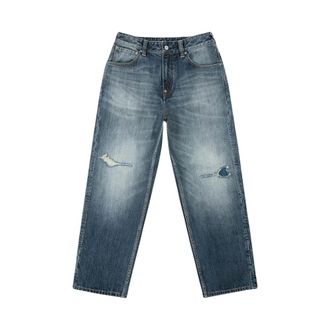 Evisu Jeans, Heren, Blauw, 2Xl, Denim, Daikoku Ripped Jeans