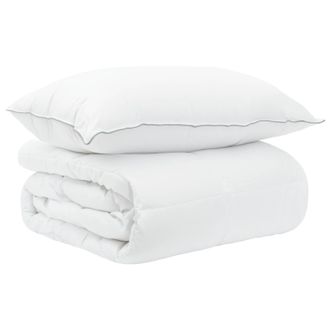 vidaXL Set Duvet E Cuscino Da Letto 2 Pz 155 X 200 Cm Estate 1800 G/pc Vidaxl