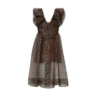 Ganni Kleedjes - Dames - Casual kleedjes - Veelkleurig - S - Kleedjes