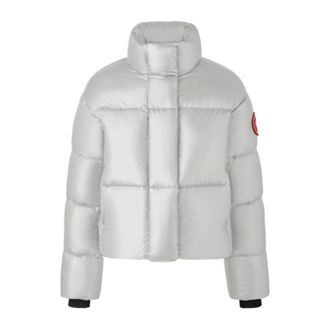 Canada Goose Winter Jackets, female, Gray, Size: XS Cypress Cropped Puffer