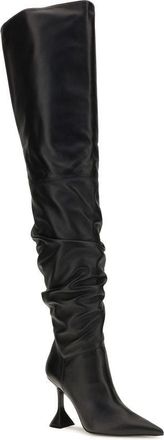 Amina Muaddi Olivia Boot - Black