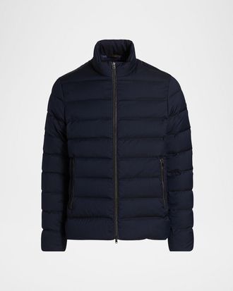 Herno Mens Wool Blend Puffer Jacket