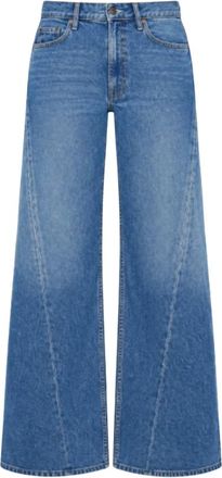 Mother The Lemon Twist Sneak Jeans - Dames - Jeans - Blauw - Maat: W24 Katoen