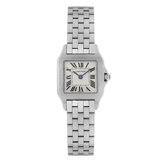 Cartier Pre-owned Cartier Santos Demoiselle White Dial Ladies Watch W25064Z5