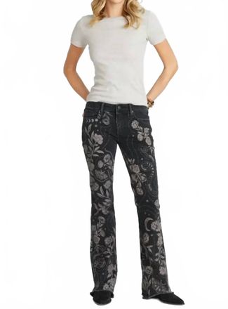 Free People Eva Boot Cut Jeans In Phantom Hallucination