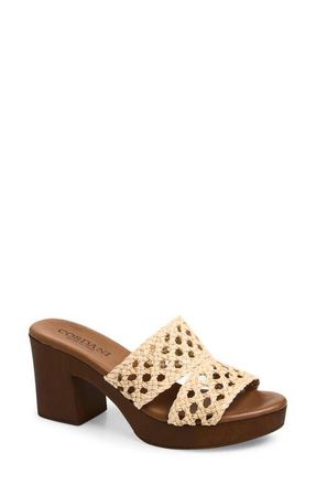 Cordani Wylie Jute Platform Clog in Natural Raffia at Nordstrom, Size 6.5Us
