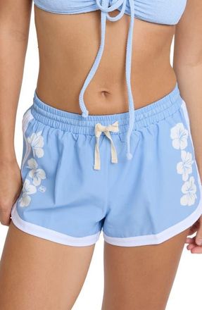 Billabong Simply Floral Board Shorts in Blue Bell at Nordstrom, Size X-Small