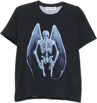 Our Legacy Classic T-Shirt - Dames - T-shirts - Zwart - XS - Katoen - Tops