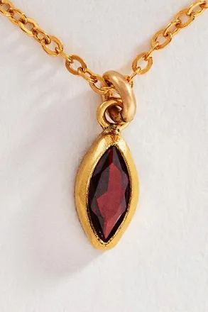 Set & Stones Marquise Birthstone Charm Necklace