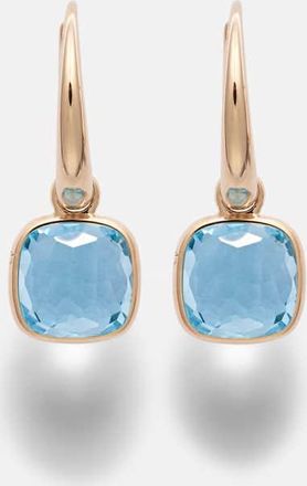 POMELLATO Orecchini Nudo Mini in oro rosa 18kt con topazi