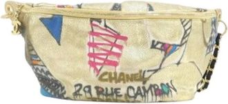 Chanel Pre-owned Canvas chanel-bags - Dames - Vintage Heuptassen - Veelkleurig - ONE Size - Vintage