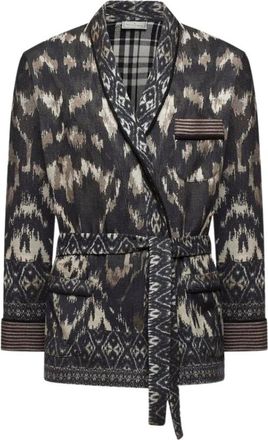 Pierre-Louis Mascia Cakesc 14 Wollen Jas - Dames - Blazers - Grijs - M - Wol - Jassen