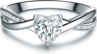 Tresor 1934 Womens Trilani Sterling Silver Ring - Size N