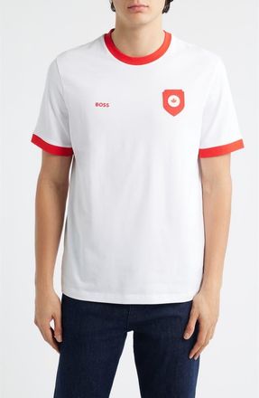BOSS Lux Stretch Cotton Graphic T-Shirt in Canada at Nordstrom, Size Xx-Large