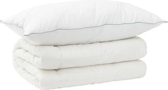 vidaXL Juego De Edred&oacute;n Y Almohada 2 Uds. 135x200 Cm 4 Estaciones Lana Vidaxl