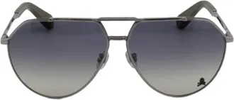 Philipp Plein Aviator Full Rim Sunglasses - Gray