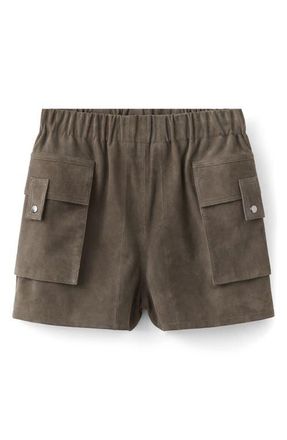 Mango Suede Shorts in Grey at Nordstrom, Size X-Small