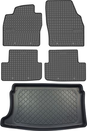 OEM Juego De Alfombrillas De Goma Para Coche Y Alfombrilla Para Maletero Para Seat Ibiza V Hatchback Desde Junio De 2017