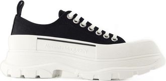 Alexander McQueen Mens Sneaker Black Canvas