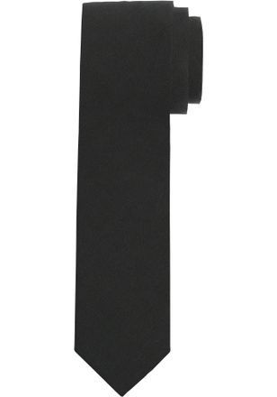 Olymp Krawatte OLYMP Seidenkrawatte, Herren, schwarz, Seide, unifarben, Krawatten Krawatte