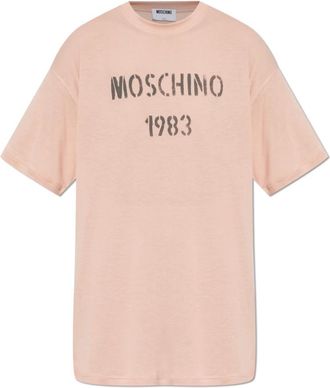 Moschino Oversize T-shirt - Dames - T-shirts - Roze - M - Tops