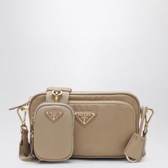 Prada Camel-colored Re-Nylon crossbody bag