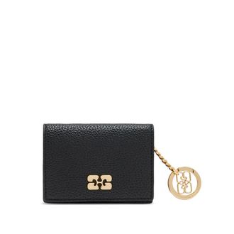 Ganni Wallets & Cardholders, female, Black, ONE SIZE, Card Holder With Flap