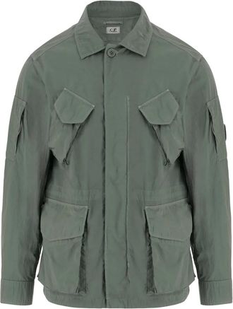 C.P. Company patch-pocket jacket - men - Polyamide - S - Green