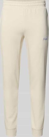 Puma Sweatpants mit Label-Stitching in Offwhite, Gr&ouml;&szlig;e XXXL