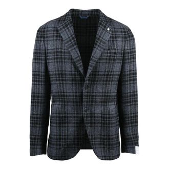 Luigi Bianchi Mantova Jassen, Heren, Blauw, L, Wol, Blazers