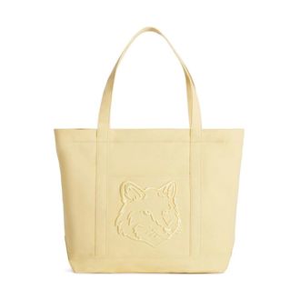 Maison Kitsun&eacute; Tote Bags, female, Beige, Size: ONE SIZE Maison Kitsune Bags