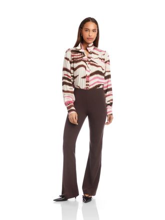 Fifteen Twenty Bootcut Pants In Brown