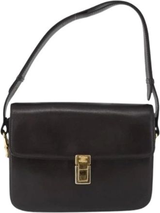 Celine Pre-owned Shoulder Bags, female, Brown, Size: ONE SIZE Pre-owned Vintage shoulder bag