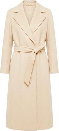 Max Mara Belted Coats - Dames - Jas met riem - Beige - S - Jassen