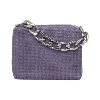 Patrizia Pepe Borsa piccola con cristalli - - Bags - Donna - Viola - ONE SIZE