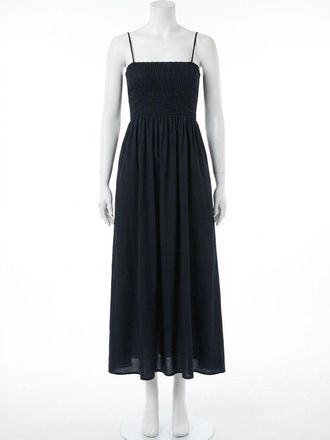 Z Supply Cornelia Poplin Maxi Dress In Black