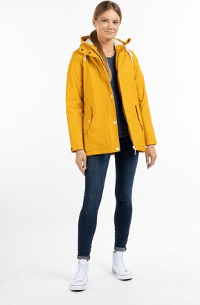 Dreimaster Dreimaster Regenjas met vulling Dames mosterd