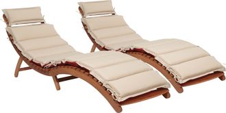 Merxx Gartenliege »Havanna« Eukalyptusholz, klappbar, FSC Mix