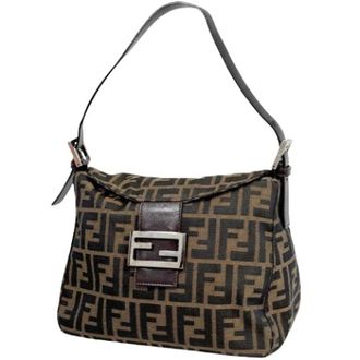 Fendi Pre-owned Shoulder Bags, female, Brown, Size: ONE SIZE Pre-owned Zucca 26426 Shoulder bag