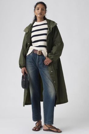 Levi's Parka Simone Long Bubble - Mujer - XS - Verde / Deep Depths