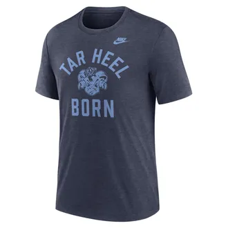 Nike North Carolina Legacy Mantra Nike Mens College T-Shirt in Blue | NJFDEX52NCV-1MJ