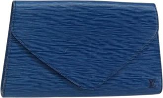 Louis Vuitton Pre-owned Clutches, female, Blue, Size: ONE SIZE Pre-owned Leather Clutch