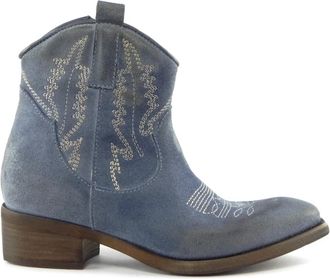 Zoe Hoge Laarzen - Dames - Hoge Laarzen - Blauw - 37 EU - Schoenen